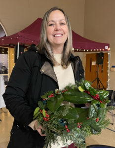 Wreath making at the Advent festival